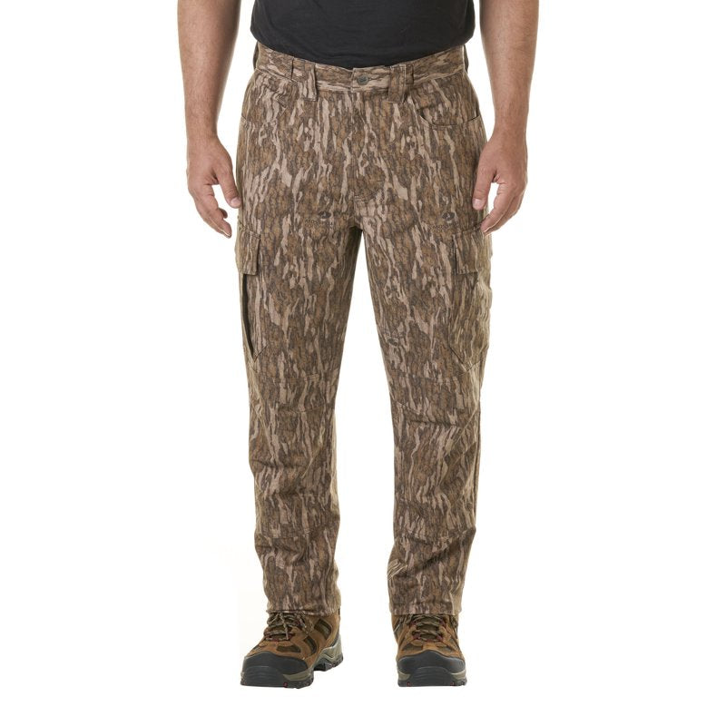 Men's Stretch Cargo Hunting Pants with Silent Snap Closures and Durable Knees