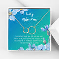 Mother's Day Necklace Gift Set with Card - Heart Pendant & Infinity Ring