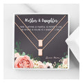 Mother and Daughter Matching Cube Necklace Set - Mother's Day Gift for Her