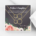 Mother and Daughter Matching Infinity Necklace Gift Set - No Personalization