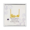 Gold Rhinestone Love Necklace for Women - Dainty Crystal Pendant, Stainless Steel, Gift Box