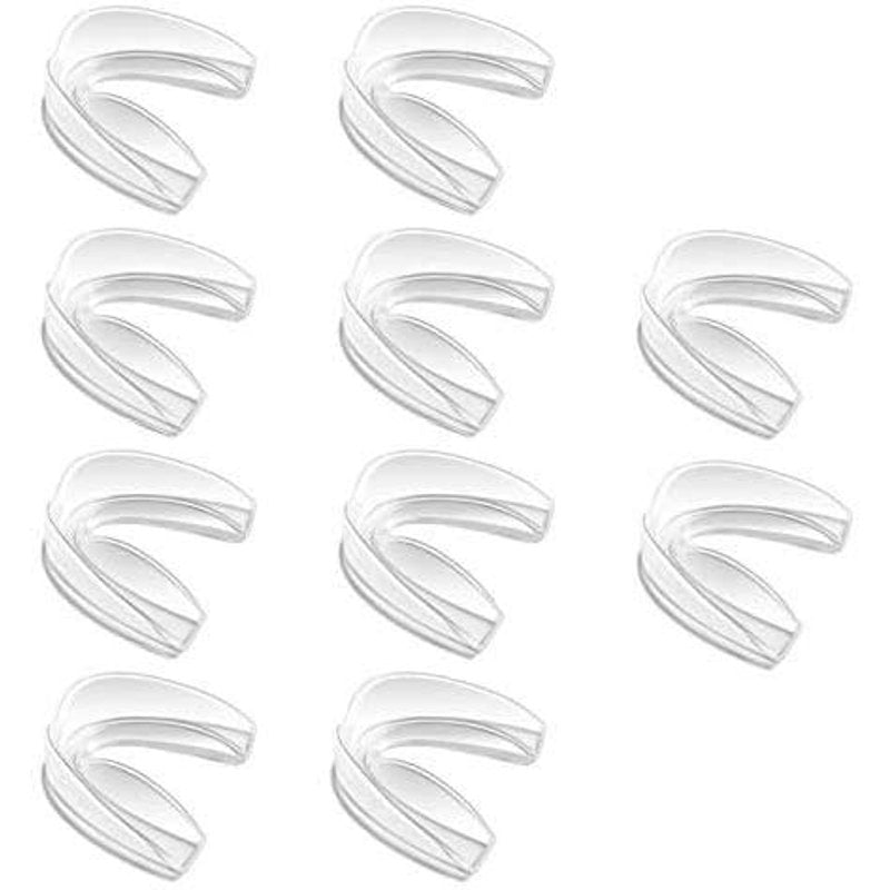 Sports Mouth Guard 10 Pack - Remoldable Shock Absorption for Youth & Adults