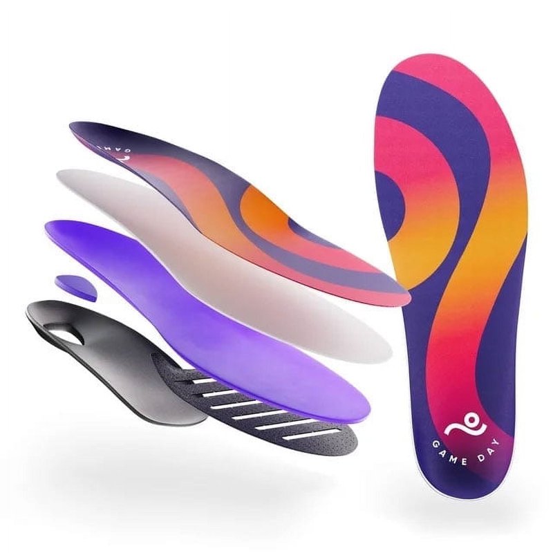 Performance Sports Insoles with Arch Support for Plantar Fasciitis & Comfort