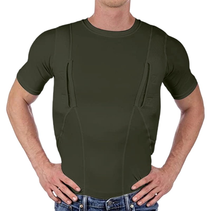 Men's Tactical Short Sleeve Shirt - Big & Tall Outdoor Performance Muscle Tee