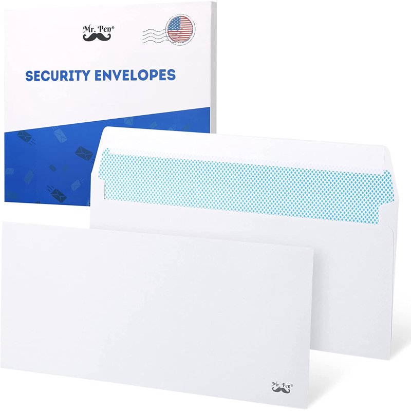Self Seal Security Envelopes #10 - 50 Pack Business Mailing Mailers