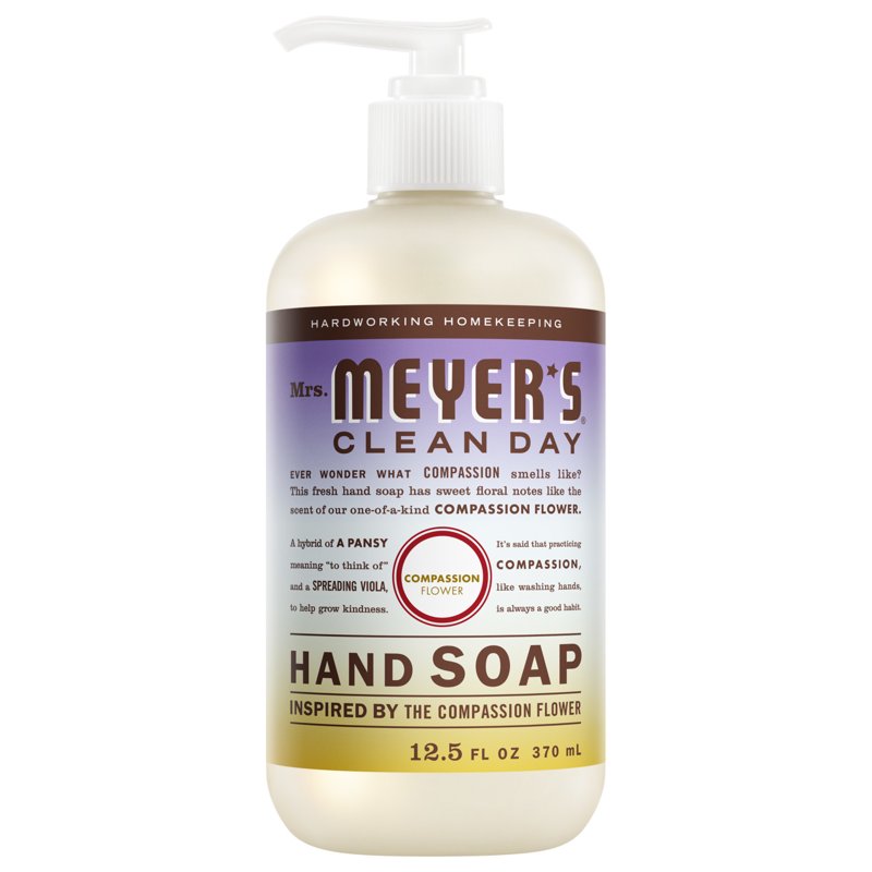 Garden-Inspired Liquid Hand Soap with Violet & Pansy Scent - 12.5 Fl Oz