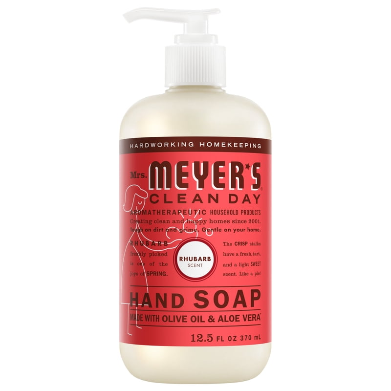 Mrs. Meyer’s Rhubarb Hand Soap - Moisturizing Liquid Hand Wash