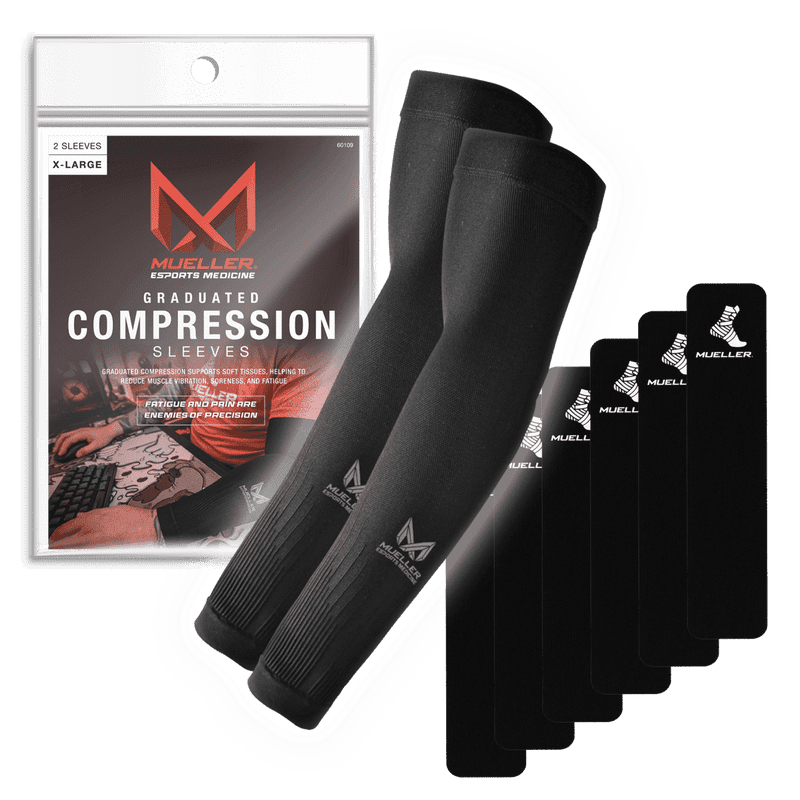 Graduated Compression Gaming Arm Sleeves - Support & Recovery for Esports & Fitness