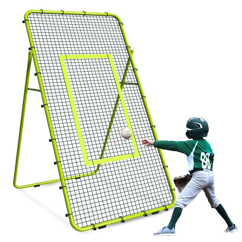 Multi-Sport Rebounder Net - Adjustable Soccer Baseball Volleyball Training Net for Kids & Adults