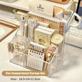 Acrylic Pen Organizer Storage Box - Translucent Desktop Office & Makeup Supplies