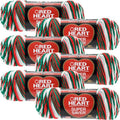 Multipack of 6 Red Heart Mistletoe Acrylic Yarn for Knitting & Crochet
