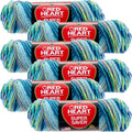 Multipack of 6 Red Heart Super Saver Yarn for Knitting & Crochet