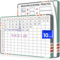 Multiplication Table Dry Erase Sheets - Reusable Math Practice Boards for Students