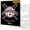 Baseball and Softball Scorebook Large Print - Spiral Bound for 35 Games