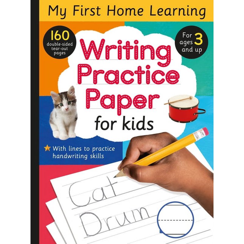 Kids Handwriting Practice Paper - 160 Double-Sided Tear-Out Pages for Ages 3+