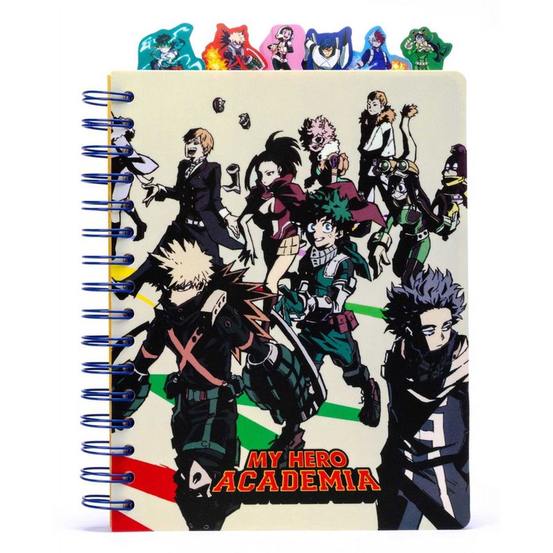 My Hero Academia Class 1-A Spiral Notebook - Portable Stationery for Students & Fans