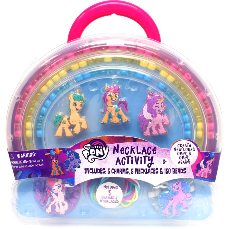 My Little Pony Necklace Craft Kit for Kids - 160 Pieces Jewelry Making Set