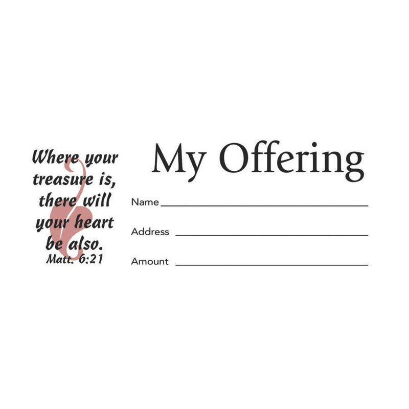 Bill-Sized Offering Envelopes with Scripture - 100 Pack