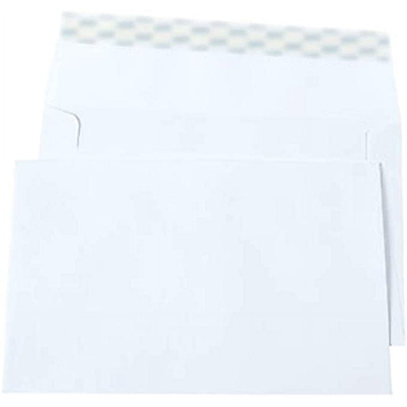 White Wove Invitation Envelopes 5.75 x 8.75 Inches - EasyClose Flap, 100 Pack