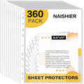 Heavy Duty Clear Plastic Sheet Protectors 360 Pack for 8.5x11 Documents