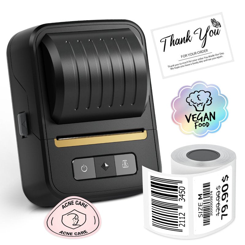 Bluetooth Portable Label Maker with Tapes for Business & Home Use - N20 Thermal Printer
