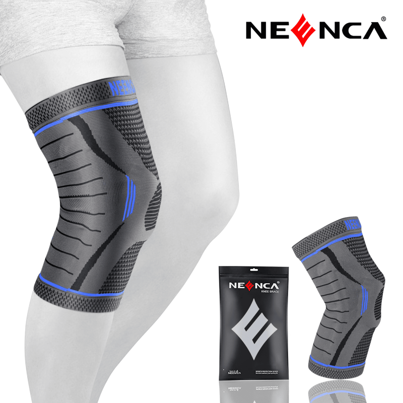 Medical Knee Brace Compression Sleeve with Patella Gel Pad & Side Stabilizers