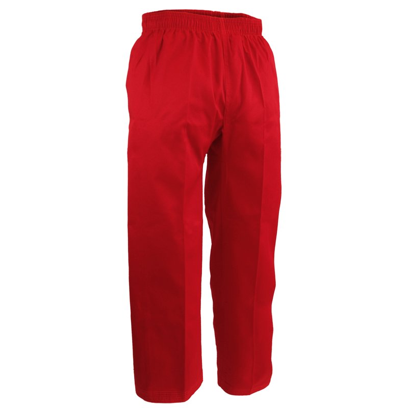 Martial Arts Uniform Pants for Karate & Taekwondo - Red Gi Pants