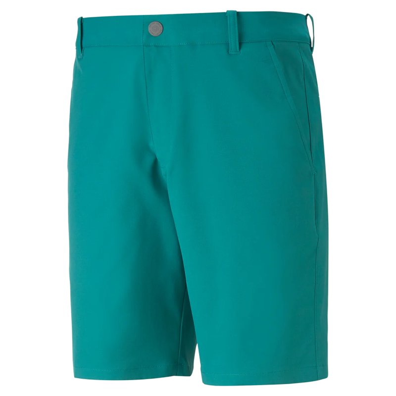 Puma Dealer 8 Golf Shorts Green Lagoon 30 - Men's Adjustable 8" Inseam