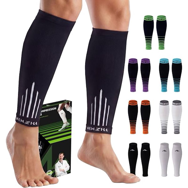 Graduated Compression Calf Sleeves 20-30mmHg for Men & Women - Support & Recovery