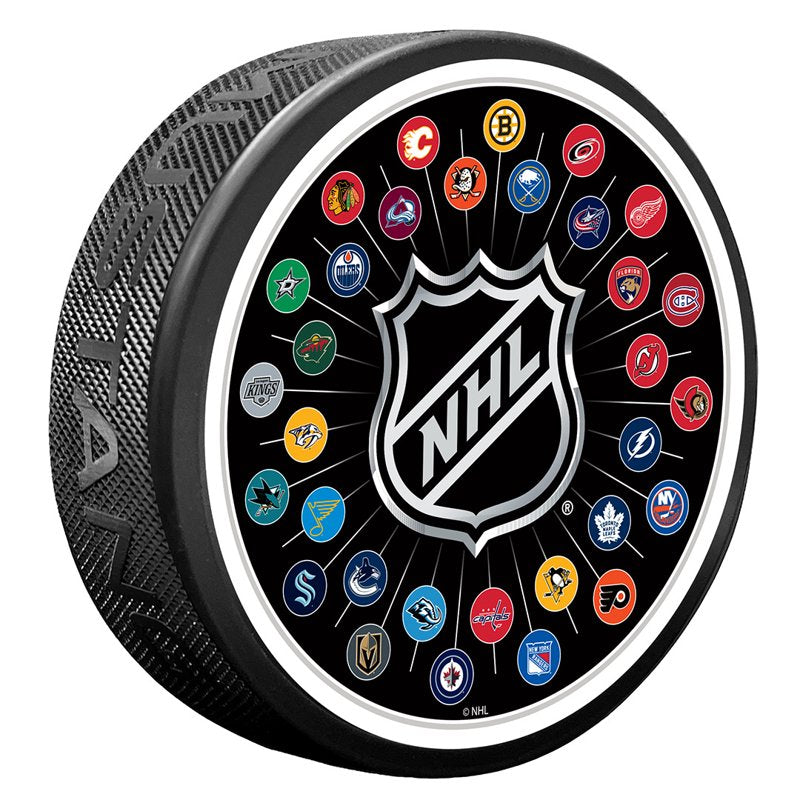 NHL Team Logos Puck - Officially Licensed 3-Inch Hockey Collectible