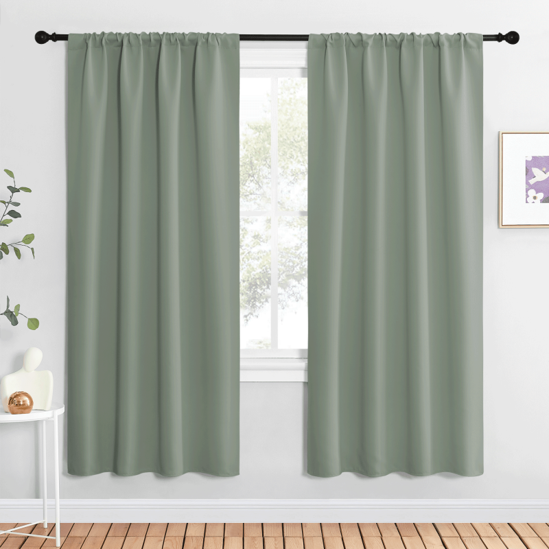 Blackout Curtains Room Darkening Thermal Insulated Drapes 2 Panels