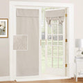 Natural Linen French Door Curtains with Privacy & Thermal Insulation - 1 Panel