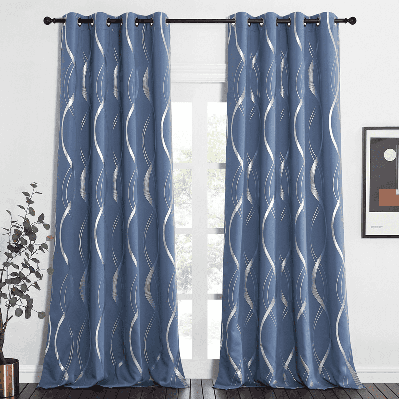 Blackout Window Curtains 2 Panels Room Darkening Thermal Insulated Drapes