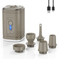 Portable Electric Air Mattress Pump for Inflatables - Compact & 2-in-1 Inflator Deflator