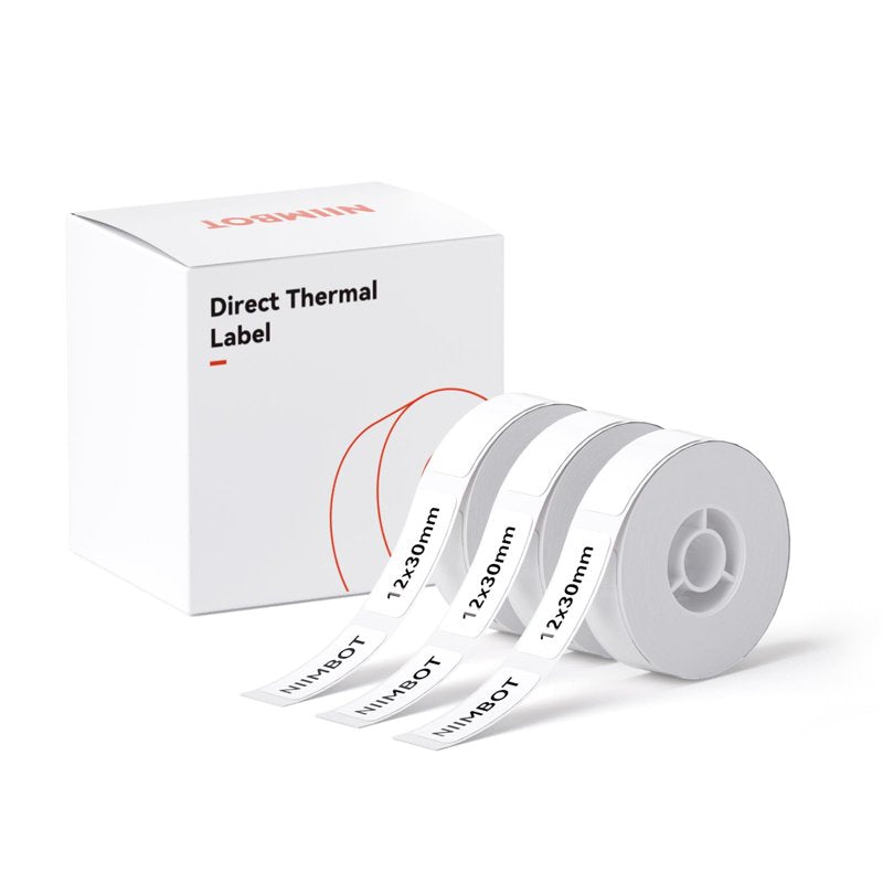 Thermal Label Rolls for D11/D110/D101 Printer - Waterproof, Tear-Resistant, 14x30mm, 3 Rolls