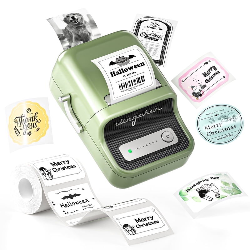 Wireless Thermal Label Maker Machine for Home & Business - 2 Inch Barcode Sticker Printer