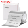 Thermal Label Tape for Label Maker - Clear 2.36 x 2.36 Inches, 125 Labels Roll