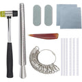 Jewelry Ring Sizer Set with Mandrel & Measuring Tools - US Size 0-13