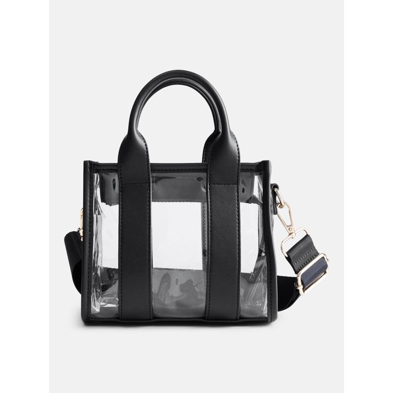 Clear Boxy Tote Bag for Women - Stadium Approved Game Day Bag, Multiple Colors