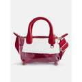 Women's Clear Mini Tote Bag with Top Handle and Crossbody Strap - Stadium-Friendly