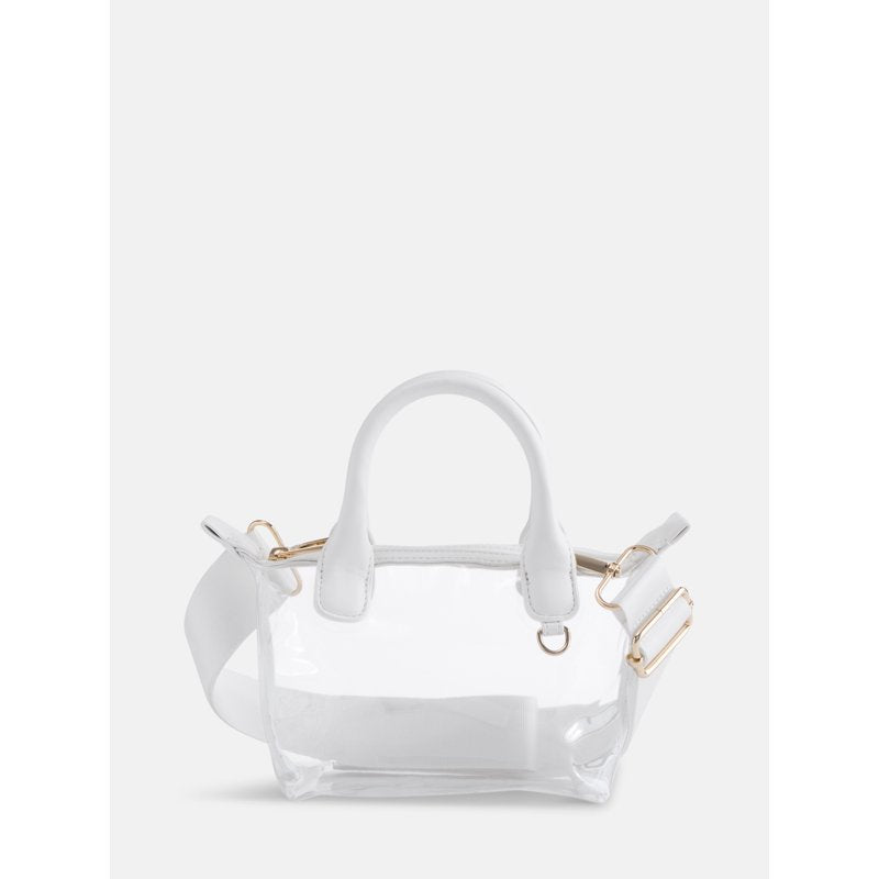 Clear Mini Tote Bag for Women - Stadium-Ready Vinyl Game Day Bag