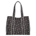 Women's Quilted Tote Bag - Large Capacity, Double Shoulder Straps, All Prints
