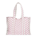 Women's Quilted Tote Bag with Floral Print - Spacious, Stylish & Durable