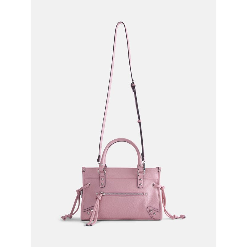 Women’s Square Tote Bag with Zip Pockets & Removable Crossbody Strap