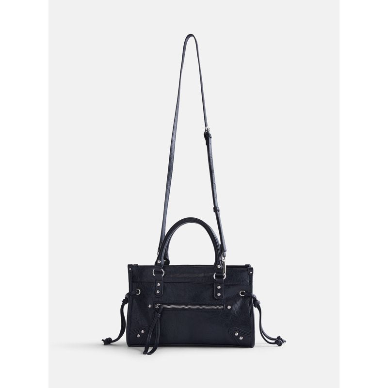 Women's Fashion Square Tote Bag - Structured, Spacious & Removable Strap