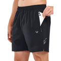 Men's Athletic Running Shorts with Quick Dry & Zip Pockets, 5 Inch Inseam