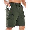 Men's 9-Inch Cargo Shorts - Multi-Function Hiking, Camping, Golf & Work