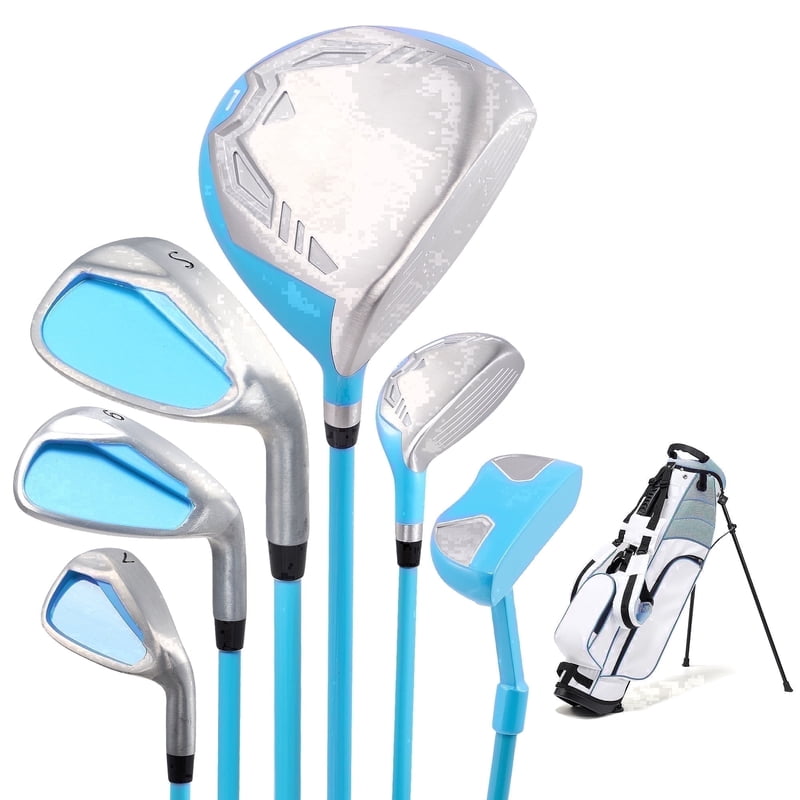 Junior Golf Club Set - 6-Piece Right-Handed with Stand Bag & Head Covers