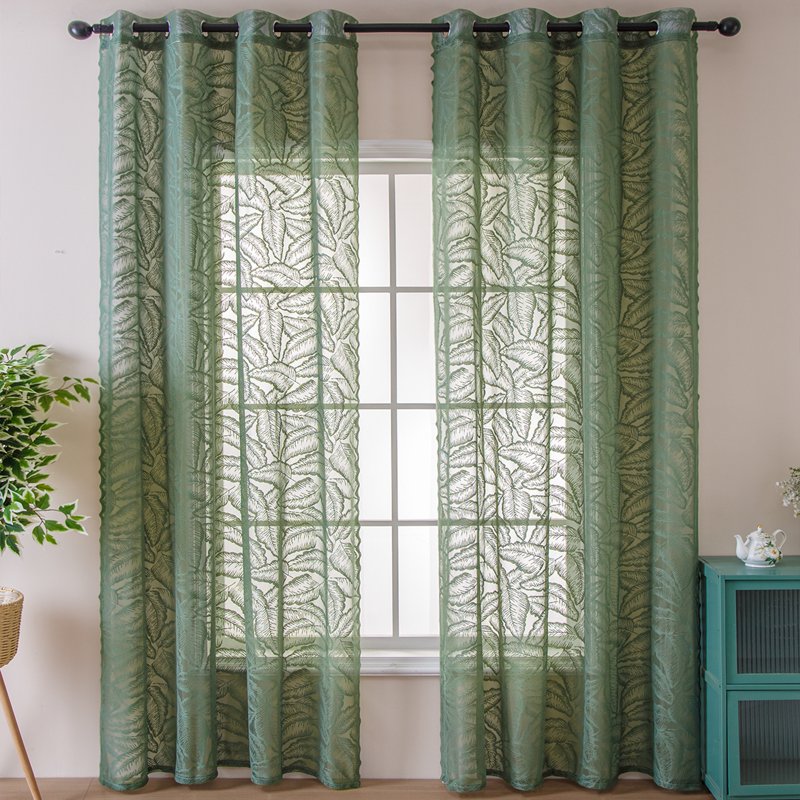 Sheer Window Curtain Panel - Light & Airy Privacy Cover for Bedroom & Living Room 78x55in
