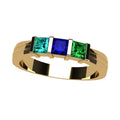 Personalized Birthstone Family Ring - 10K Gold or Silver Custom Mom Gift